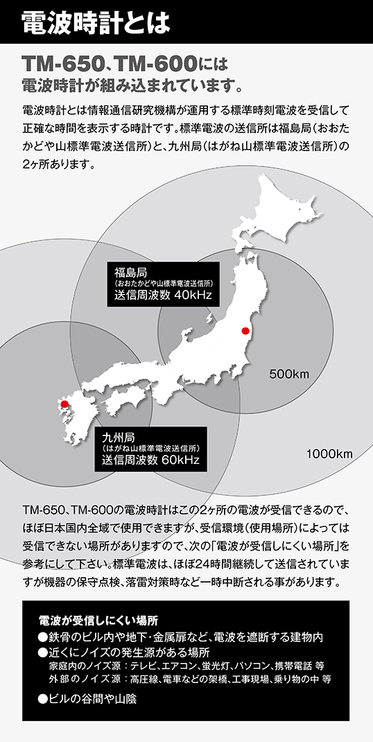 時刻合わせ不要の電波時計内蔵の腕時計型万歩計