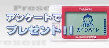 アンケートでプレゼント